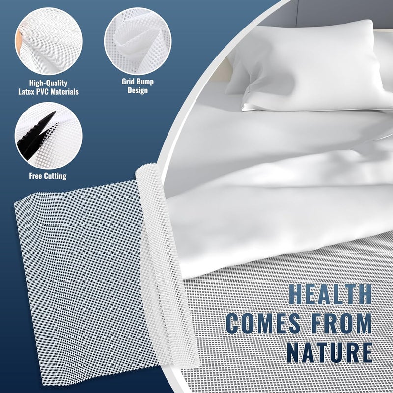 Comfypad Silicone Mattress Gripper Twin, 36 x 72 in, Non-Slip Breathable Grip Liner Mat, Slide Stopper, Keep Mattress from Sliding for Bed, Sofa, Couch, Chair Cushion - Image 3